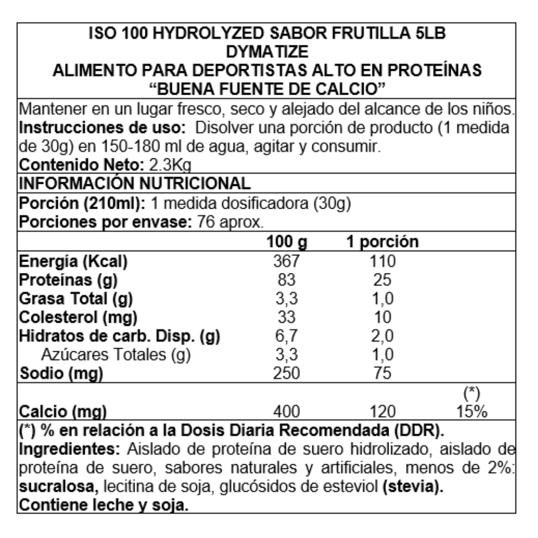 ISO 100 5 LBS